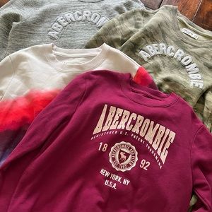 Bundle of 4 Abercrombie Kids Girl’s Sweatshirts - Size 13/14